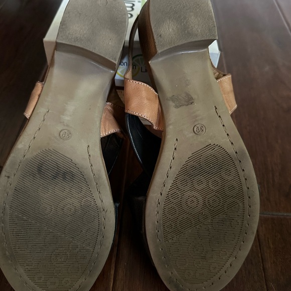 Lemon n lime black tan sandals - size 39 - Picture 2 of 3